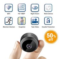 Mini Spy Camera WiFi Hidden Camera, Relohas Wireless HD 1080P Small Cameras,Nanny Camera with Night Vision Motion Detection for Indoor Home Security (Black)