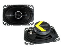 2) Kicker 41DSC464 4x6" + 2) 41DSC654 6.5" 240W Car Coaxial Speakers + Earbuds