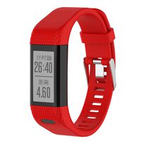 Compatible with Garmin Vivosmart HR+ Bands Women Men, Replacement Silicone Band Straps Bracelet Wristbands for Vivosmart HR Plus, Approach X10, Approach X40 (Red)
