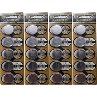 eCoreCell (20pcs) CR2450 5029LC 3V 3 Volt Lithium Single Use Non-Rechargeable Button Coin Cell Battery