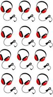 Califone 2800-RD Listening First Headphones in Red (Set of 12)