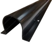 4" Wire Guard Raceway - 5 Ft Length - Color: Black