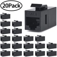 VANDESAIL Rj45 Keystone Jack, Keystone Cat6 Coupler Female to Female Jack (20Pack, CAT6 Keystone Jack)