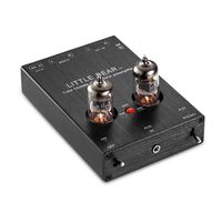 Nobsound Little Bear T7 Vacumn Tube Mini Phono Stage RIAA MM Turntable Preamp & HiFi Tube Pre-Amplifier (Black)