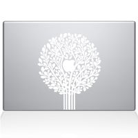 The Decal Guru 2064-MAC-13A-W Tree of Life Topiary Decal Vinyl Sticker, White, 13" MacBook Air