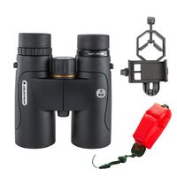 Celestron 10x42 Nature DX ED Binoculars with Smartphone Adapter Bundle (3 Items)