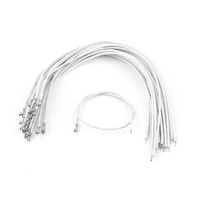 20pcs 24AWG XH2.54 Single Tin Head Leadwire Connecting Wire White