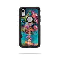 MightySkins Skin Compatible with OtterBox Commuter iPhone XR Case - Surf Palm | Protective, Durable, and Unique Vinyl Decal wrap Cover | Easy to Apply, Remove, and Change Styles | Made in The USA