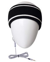 MMUSS Sleep Headphones Knit Wool Headband with Ultra Thin Stereo Speakers.Perfect for Sleeping,Sports,Air Travel,Meditation and Relaxation (Black)