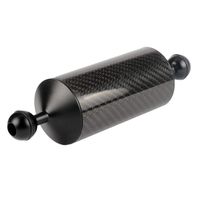 WEIHE 8" / 20.5 cm D60mm Carbon Fiber Underwater Float Arm for Video Light/Strobe mounting (Black)