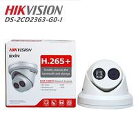 Hikvision 6MP IP Camera DS-2CD2363G0-I 4mm, Turret PoE Camera with Smart H.265+ WDR, SD Card Slot, ONVIF, IP67
