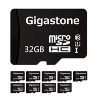 Gigastone Micro SD Card 32GB 10-Pack Micro SDHC U1 C10 with Mini Case High Speed Memory Card Class10 Uhs Full HD Video Nintendo Gopro Camera Samsung Canon Nikon DJI Drone- Black