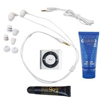 Underwater Audio  Waterproof iPod Swimbuds Bundle, (Silver)