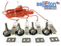 Selletons Shear Beam Load Cell Sensors for Platform Floor Scale with Feet & Spacers (5000 lbs x 1 lb, Alloy)