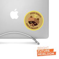 Khaki Scouts Badge Decal - 4" wide printed decal - For MacBooks, laptops, tablets, and more!
