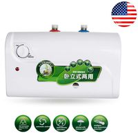 Tankless Water Heater Mini-Tank Water Heater 1500w 30℃~65℃ Adjustable Temperature 8L Tank Electric Hot Water Heater(110V)