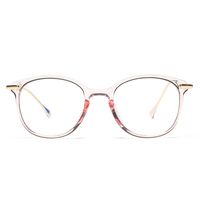 Pro Acme Blue Light Blocking Glasses for Women Retro Round Computer Eyeglasses (Transparent Pink)