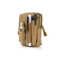 Premium Multi-Purpose Utility Outdoor Waist Bag, Camping Belt Purse Hiking Pouch Fit 6.8" Phone - Khaki