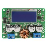 Buck Module, DC-DC 8-60V to 3-32V Max 7A Adjustable Step-Down Power Source Module LCD Display Buck Converter High Efficiency Voltage Regulator with Shell