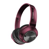 Halffle Bluetooth Headphones Bluetooth 5.0 Noise Cancelling Headphones Over Ear Foldable Stereo Wireless Headset with Micphone Bluetooth Earphones (Red)