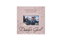 Malden International Designs Daddy's Girl Storyboard Wood Picture Frame, 4x6, Brown