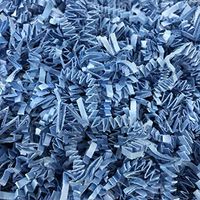 Black Cat Avenue 2 LB Blue Crinkle Cut Paper Shred Filler for Gift Wrap and Basket Filler