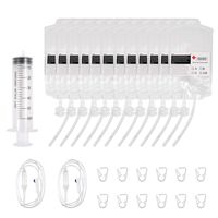 AOMGD Nurses Day Party Cups IV Bags - 10 Pack Blood Bag Drink Container 12 Fl Oz/350 ml with Jello Shot Syringes,Halloween Decoration Party Supplies