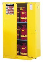 Justrite 896020 Sure-Grip EX Flammable Safety Cabinet, 2 Door, Self Closing, Dimensions (H x W x D): 65 x 34 x 34 inch (1651x 864 x 864 mm); 60 gal. (227L)
