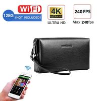 SHECAI Custom spy Camera Concealed 4K HD WiFi Camera Bag - with Password Lock to Protect Your Privacy - (2880 2160) Resolution (Gblack) (Black 128G)