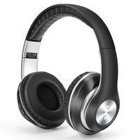 Wireless Bluetooth Headphones Over Ear, 3D Hi-Fi Stereo Wireless Headset, Foldable, Soft Memory-Protein Earmuffs, w/Built-in Mic Wired Mode PC/Cell Phones, with MP3 Mode FM TF