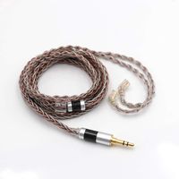 Linsoul TRIPOWIN C8 8-Core Silver Copper Foil Braided Earphone Replacement Upgrade Cable, Tinsel Silver Copper Wire for KZ ZSX, ZSN Pro, ZS10 Pro NF2u, QDC IEMs (3.5mm Plug, QDC Connector)