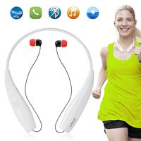WISEUP Wireless Foldable Bluetooth Earphone Neckband Call Vibrate Alert Earbuds with 13 Hours MP3 Music Play and Mic