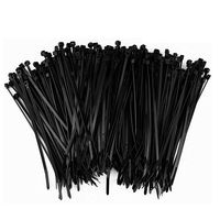 VITTO 500PCS Zip Ties Cables Extra Thin 8Inch Multi Purpose Ziptie Wire Light Duty Plastic Wrap Strap （0.1 Inch Width）for Garden Bird Mesh Guard & Banister Rail Netting - Black