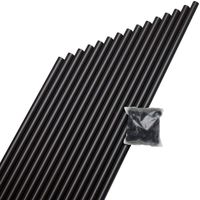 DeckoRail 3/4 Inch Round Aluminum Baluster, 15 Pack, 32 Inch, Bronze