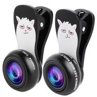 BILIGO Cell Phone Camera Lens Kits, 3 in 1 HD Lens Kits 0.6X Wide Angle Lens, 15X Macro Lens, 0.28X Fisheye Lens - Universal Clip-On Mobile Phone Lens for iPhoneX Samsung & Smartphones