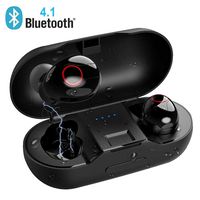 Truly Wireless Earbuds GIARIDE, TWS Bluetooth V5.0 Auto Pairing Headphones Deep Bass Stereo in Ear Earphones Sport Headset with Charging Box, Built-in Mic, Handsfree Call for Android and iOS