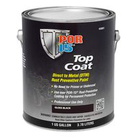 POR-15 45801 Top Coat Gloss Black Paint, 128. Fluid_Ounces