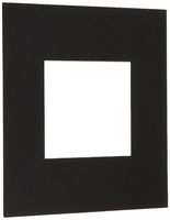 8x9 Smooth Black / Black Custom Mat for Picture Frame with 4x5 opening size (Mat Only, Frame NOT Included)