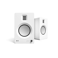 Kanto TUK Powered Speakers with Headphone Out, Built-in USB DAC, Dedicated RCA with Phono Pre-amp, Bluetooth 4.2 with aptX HD & AAC | AMT Tweeter and 5.25" Aluminum Driver | 130W Peak RMS, Matte White