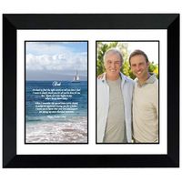 Father's Day Gift for Dad in Frame with Poem Photo Mat - Add Photo