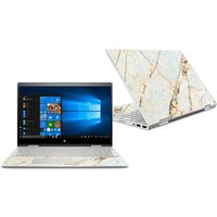 MightySkins Skin Compatible with HP Envy x360 Convertible 15" (2018) - Antique Marble | Protective, Durable, and Unique Vinyl Decal wrap Cover | Easy to Apply, Remove | Made in The USA