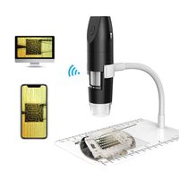 Wireless WiFi Digital Microscope,1080P Handheld WiFi Microscope Camera 50X to 1000X Magnification, 8 Adjustable LED USB2.0 with Flexible Metal Stand, Compatible with Android, iOS, Windows, Mac