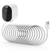 Abeden 26ft/8m Weatherproof Outdoor & Indoor Magnet Power Cable for Arlo Ultra, White