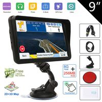 Navigation System for Cars 9 Inch with High Resolution Touch Screen Real Voice Direction Vehicle GPS Navigator, Trun-by-Turn Route Guidance, Speed Limit Reminder Lifetime North America Map Updates
