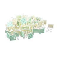 uxcell 66 Pcs White Nylon Self-Adhesive Twist Locks Holder Cable Tie Clips