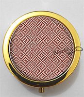 BlackKey Greek Pattern 3-Compartment Decorative Pocket Gift Box Case Organizer for Pill, Color 2 -2097