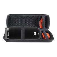 Hard Carry Cover Case for JBL Link 20 Voice-Activated Portable Bluetooth Speaker with Shoulder Strap (Black)