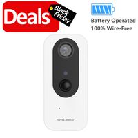 SMONET Security Camera Wireless,Battery Operated Wire-Free IP Camera with Two-Way Audio, IR Night Vision, PIR Alarm, HD 1080P Indoor Surveillance Camera for Baby/Pet, Support Micro SD Card