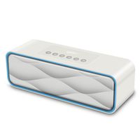 Portable Wireless Bluetooth Speaker,XPLUS Portable FM Radio MP3 Player,Hands-Free Calling Built-in Mic,Micro TF SD Card,USB Input,AUX Line-in Works with iPhone,iPad,Samsung and More(White)