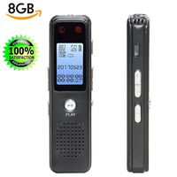 Digital Voice Activated Recorder, Monstleo 8GB Sound Audio Recorder Dictaphone for Lectures Meetings